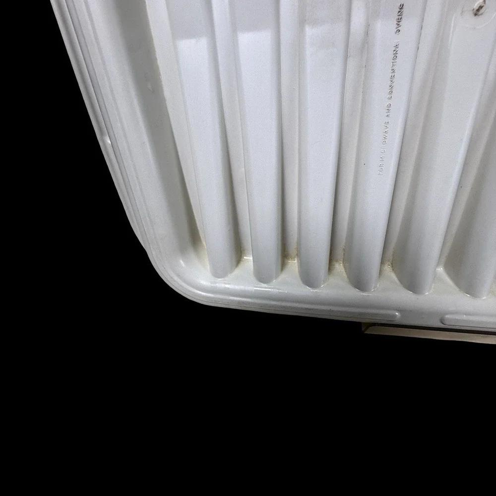 Vintage 1980s Tupperware‎ Ultra 21 Ovenware Bacon Rack Roasting Pan #1785